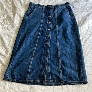 Old Navy Denim Button-Front Skirt